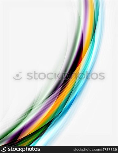 Translucent wave on white background. Translucent wave on white background. Modern business abstract template for your message