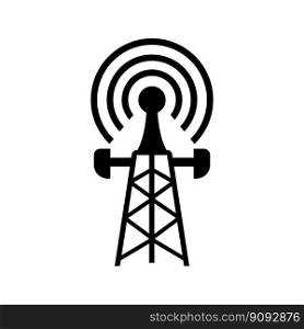 Transmitting tower,satellite signal icon symbol,vector illustration design template
