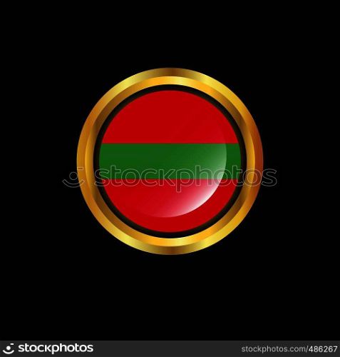Transnistria flag Golden button
