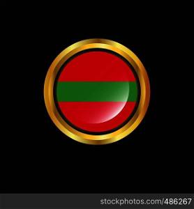 Transnistria flag Golden button