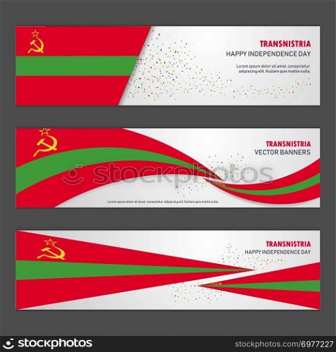 Transnistria independence day abstract background design banner and flyer, postcard, landscape, celebration vector illustration
