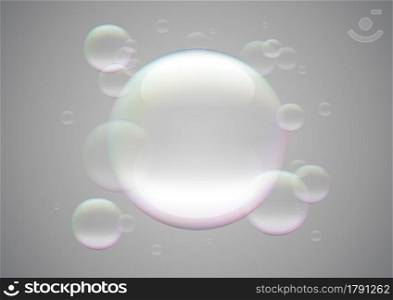 Transparent bubbles may be used as text placeholder