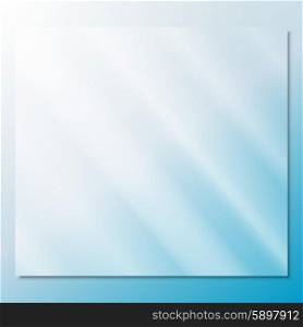 transparent glass on a blue background vector.. transparent glass on a blue background vector