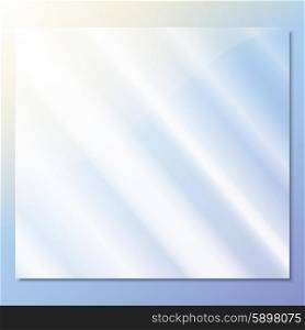 transparent glass on a blue background vector.. transparent glass on a blue background vector