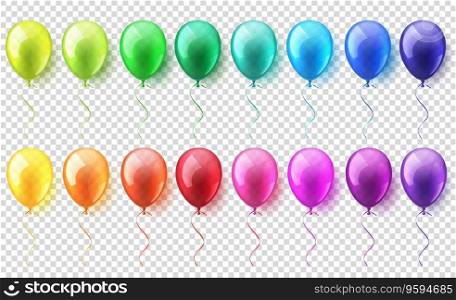 Transparent isolated realistic colorful glossy vector image