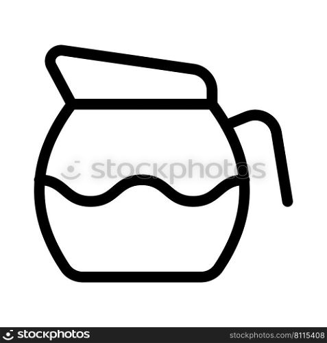 Transparent jug for pouring cold coffee