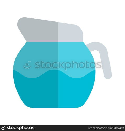 Transparent jug for pouring cold coffee