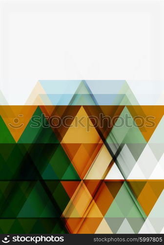 Transparent overlapping triangles on white. Business or technology minimal futuristic template. Transparent overlapping triangles on white. Business or technology minimal futuristic template. Vector illustration