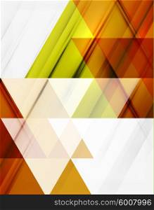 Transparent overlapping triangles on white. Business or technology minimal futuristic template. Transparent overlapping triangles on white. Business or technology minimal futuristic template. Vector illustration