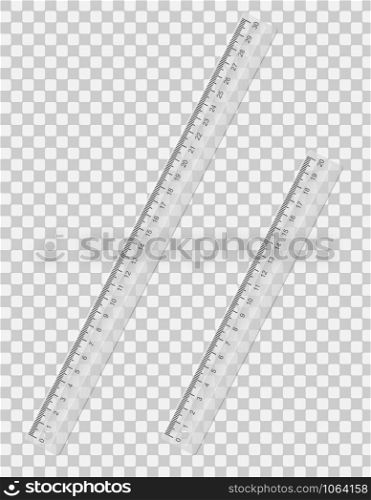 transparent ruler vector illustration EPS 10