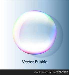 Transparent soap bubble may be used as text placeholder