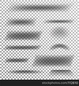 Transparent Soft Shadow Vector. Set Element With Soft Edges Isolated On Checkered Background. Smooth Under Round Square. Element For Product Design. Transparent Soft Shadow Vector. Set Element With Soft Edges Isolated On Checkered Background. Smooth Under Round Square.