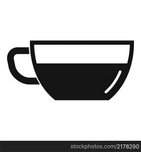 Transparent tea cup icon simple vector. Morning cafe. Hot drink. Transparent tea cup icon simple vector. Morning cafe