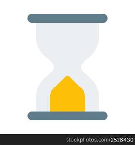 Transparent traditional sand hourglass timer and reminder