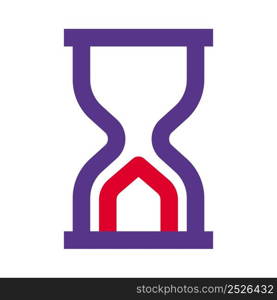Transparent traditional sand hourglass timer and reminder