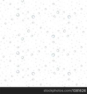 Transparent water drop on light gray background. Vector illustration.. Transparent water drop on light gray background. Vector illustration