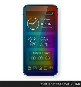 transparent widget user interface home screen smartphone