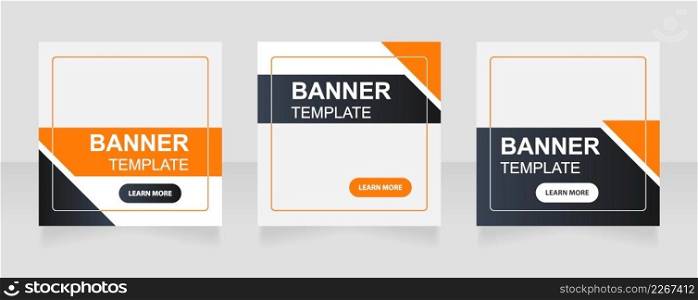 Transport company service web banner design template. Vector flyer with text space. Advertising placard with customized copyspace. Printable poster for advertising. Arial font used. Transport company service web banner design template
