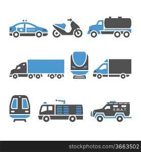 Transport Icons - A set of eighth