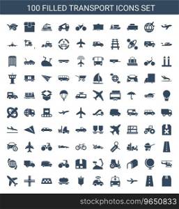 Transport icons Royalty Free Vector Image