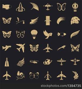 Transport icons set. Simple style of 36 transport vector icons for web for any design. Transport icons set, simle style