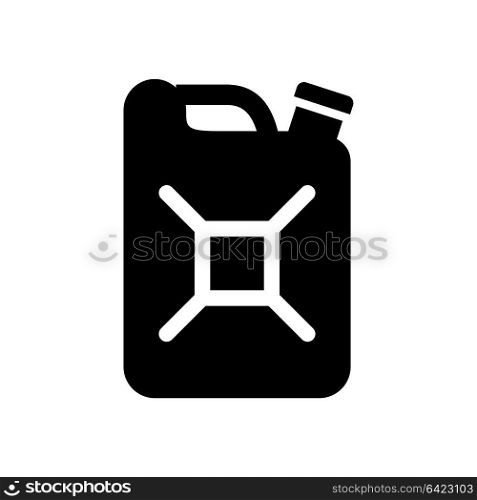 Transport on the road. Black icon isolated on white background, flat style.