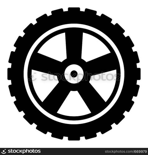 Transport tire icon. Simple illustration of transport tire vector icon for web. Transport tire icon, simple style.