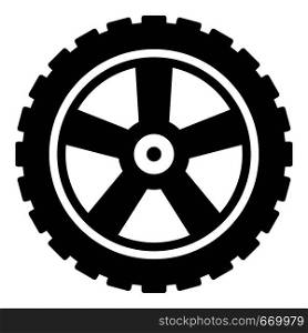 Transport tire icon. Simple illustration of transport tire vector icon for web. Transport tire icon, simple style.
