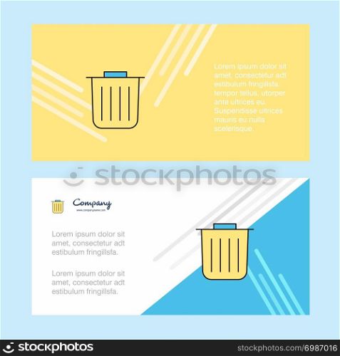 Trash abstract corporate business banner template, horizontal advertising business banner.