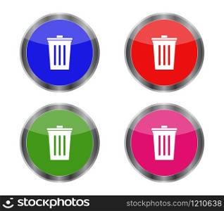 trash bin button