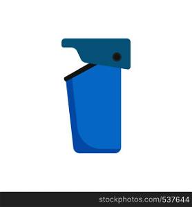 Trash can bin ecology environmental object vector. Reuse urban garbage icon recycle