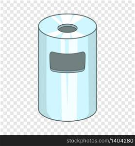 Trash can icon. Cartoon illustration of trash can vector icon for web. Trash can icon, cartoon style