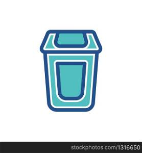 trash can icon design, flat style icon collection
