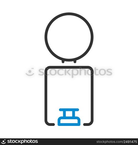 Trash Can Icon. Editable Bold Outline With Color Fill Design. Vector Illustration.