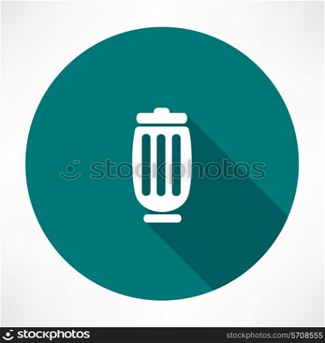 Trash can icon. Flat modern style vector illustration