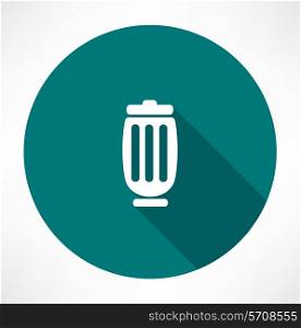 Trash can icon. Flat modern style vector illustration