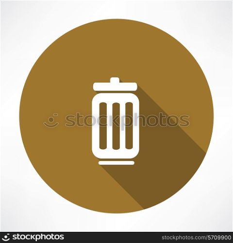 trash can icon. Flat modern style vector illustration
