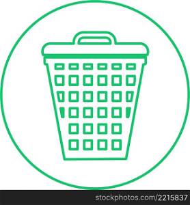 Trash can icon sign symbol design