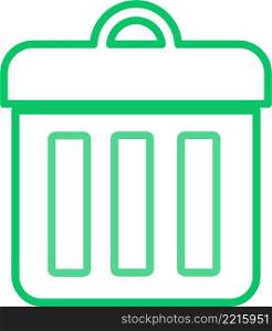 Trash can icon sign symbol design
