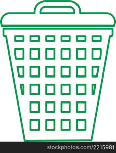 Trash can icon sign symbol design