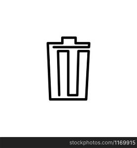 trash can icon template vector