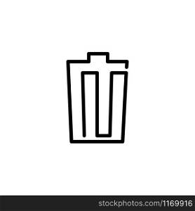 trash can icon template vector
