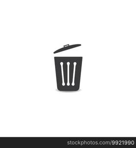 Trash Can icon vector design illustration Background