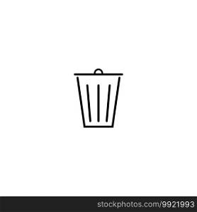 Trash Can icon vector design illustration Background