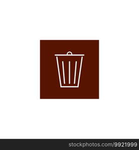 Trash Can icon vector design illustration Background