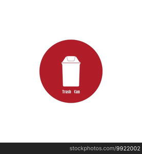 Trash Can icon vector design illustration Background