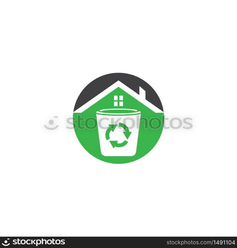 trash can icon vector design template and symbol