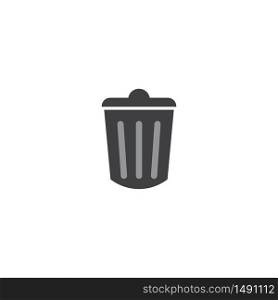 trash can icon vector design template and symbol