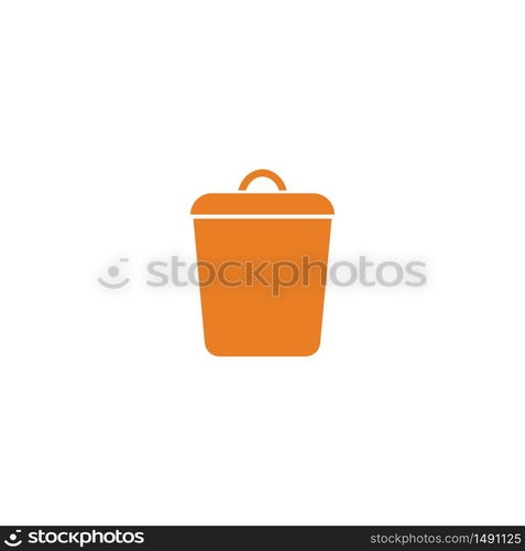 trash can icon vector design template and symbol