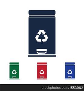 trash can icon vector illustration